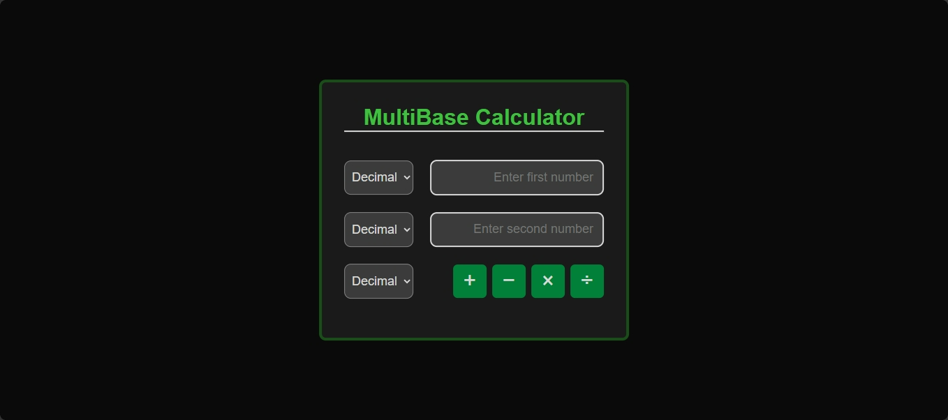 MultiBase Calculator preview
