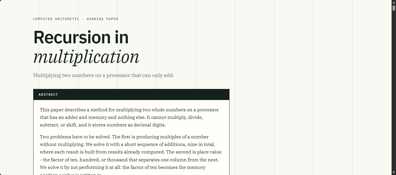 Recursion in Multiplication preview